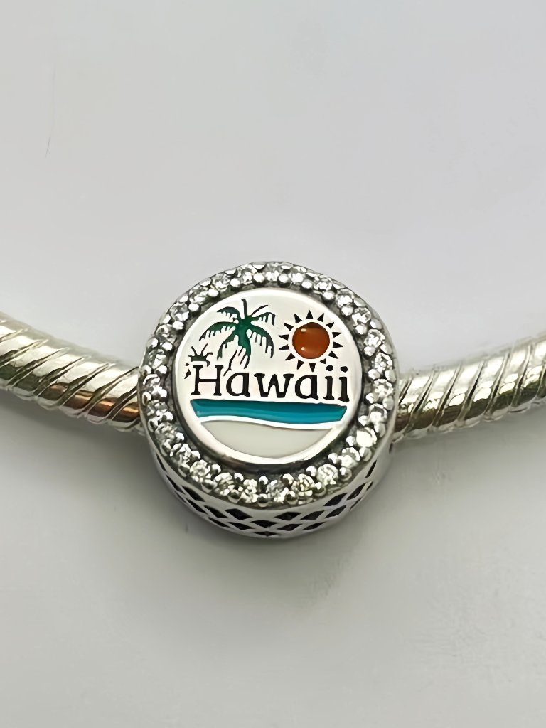 Pandora Hawaii Beach Moment Travel Exclusive Dangle Charm Pendant, S925 Sterling